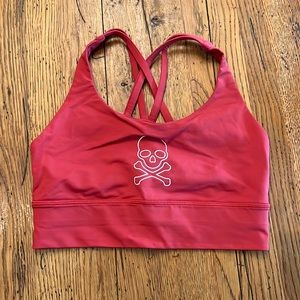 brick red soulcycle x lululemon size 6 sports bra great condition